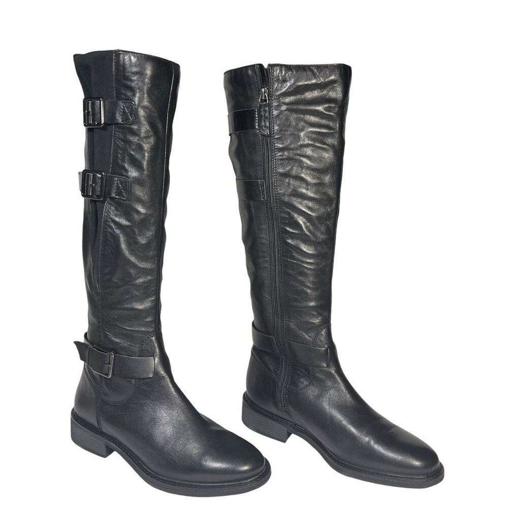 Clarks Cologne Up Knee-High Buckle Riding Boots Size: 8.5W